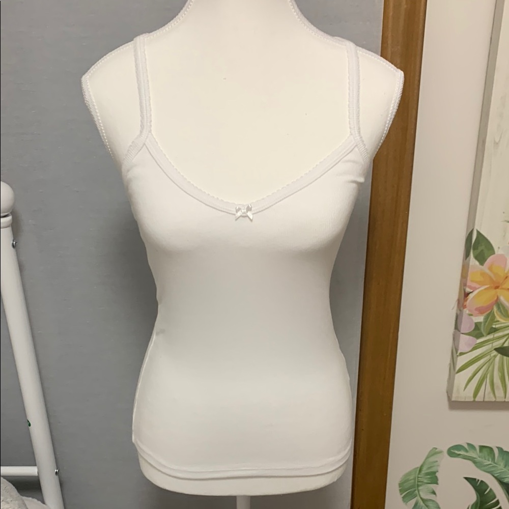 HomeStretch™ Rib Lace V-Neck Cami Tank